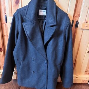 Old Navy Women's Charcoal Peacoat